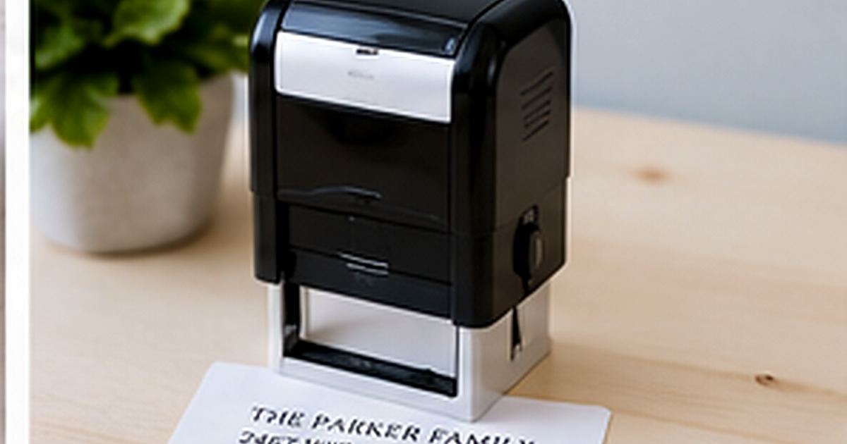 Self-Inking Address Stamps: Size, Ink, and Layout Guide