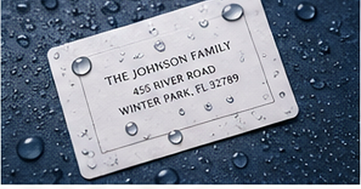Where Waterproof Personalized Labels Work Best