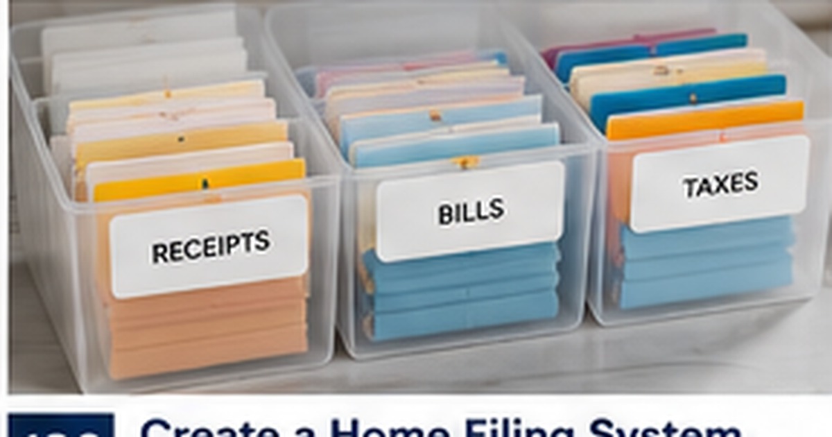 Home Records Filing Labels: Categories That Reduce Paper Clutter