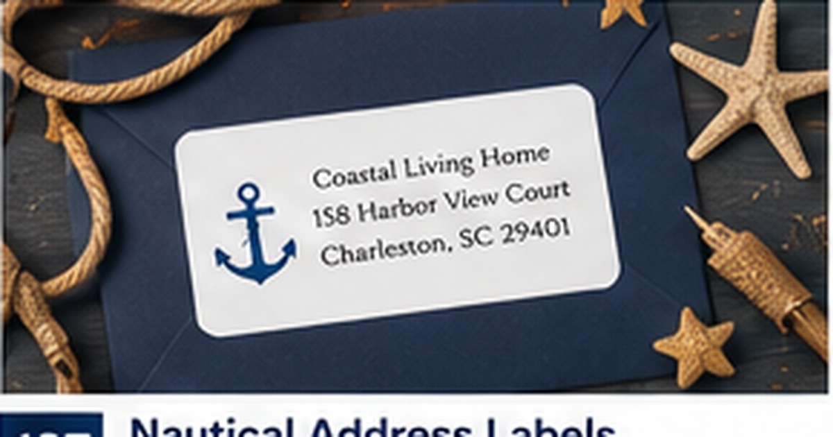 Vacation Home Address Labels for Seasonal and Coastal Properties