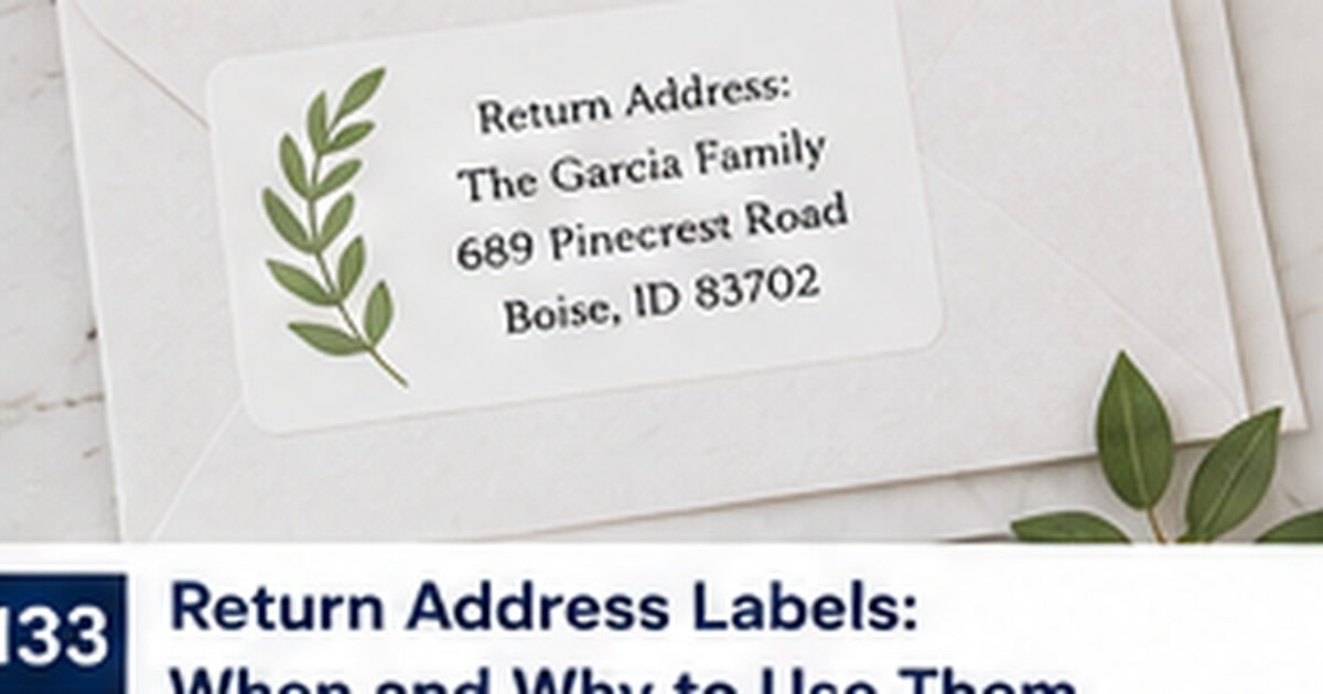 Large-Print Address Labels for Seniors and Low-Vision Households