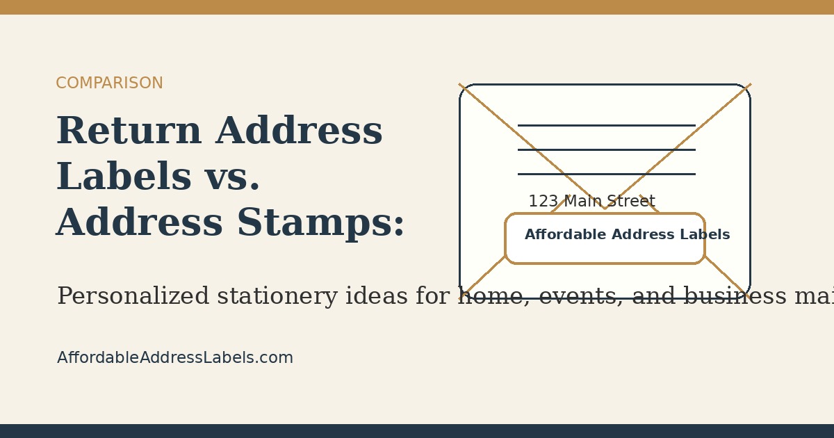 Return Address Labels vs. Address Stamps: Which Is Better?
