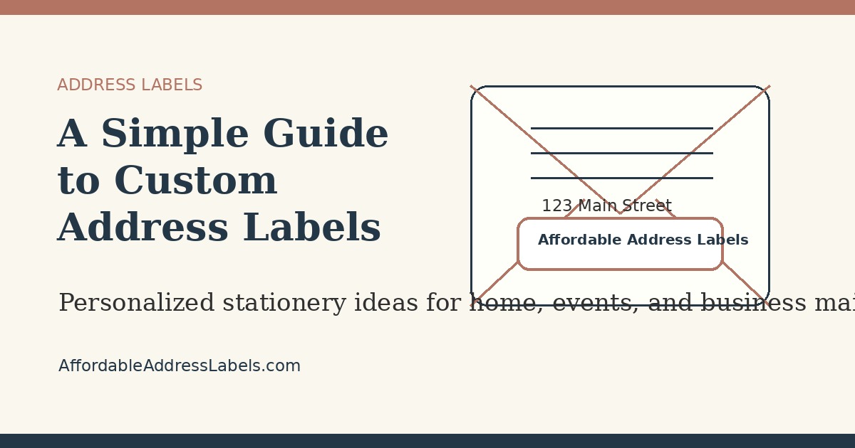 A Simple Guide to Custom Address Labels for Families