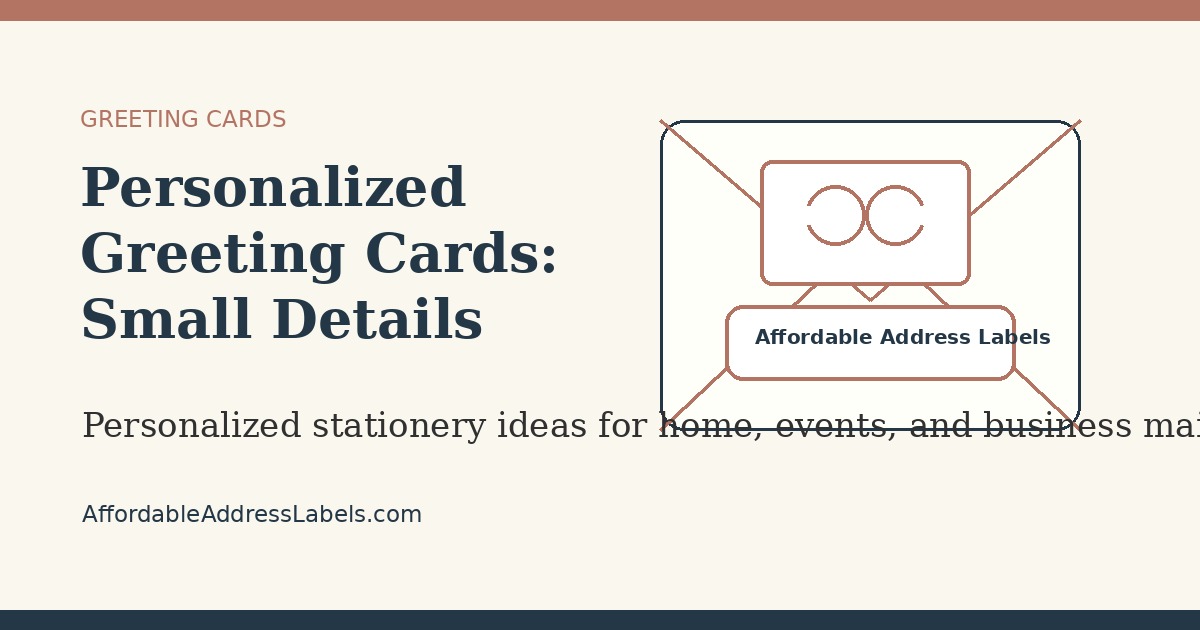 Personalized Greeting Cards: Small Details That Feel Thoughtful