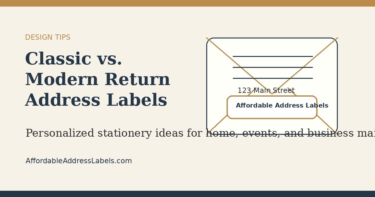 Classic vs. Modern Return Address Labels