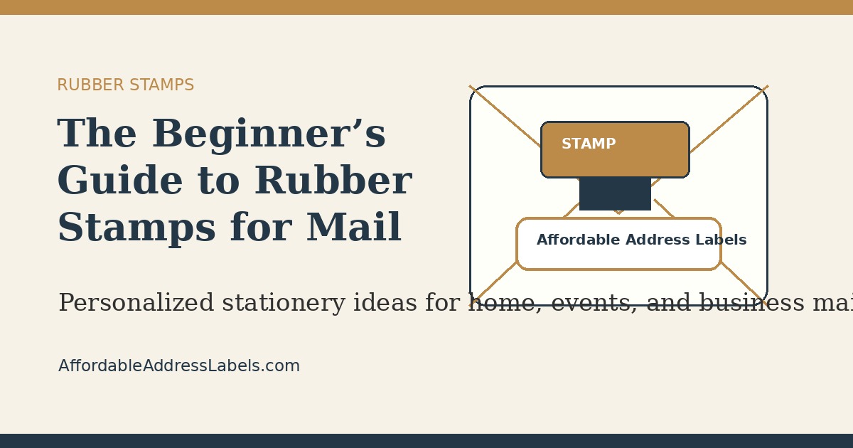 The Beginner’s Guide to Rubber Stamps for Mail and Packaging