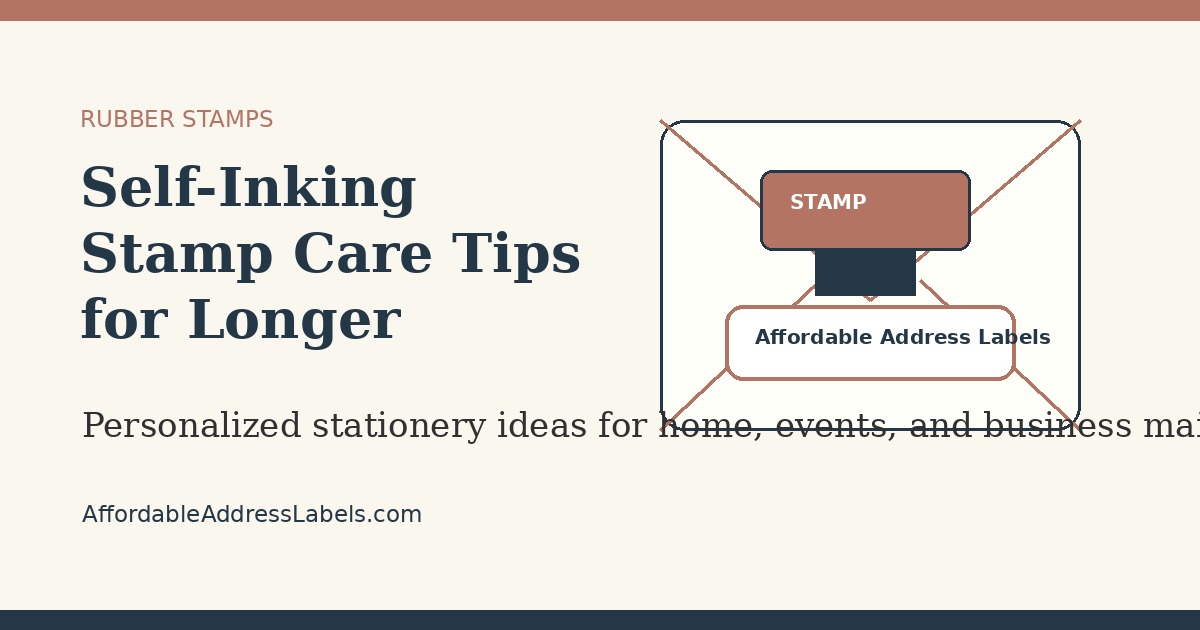 Self-Inking Stamp Care Tips for Longer Lasting Impressions