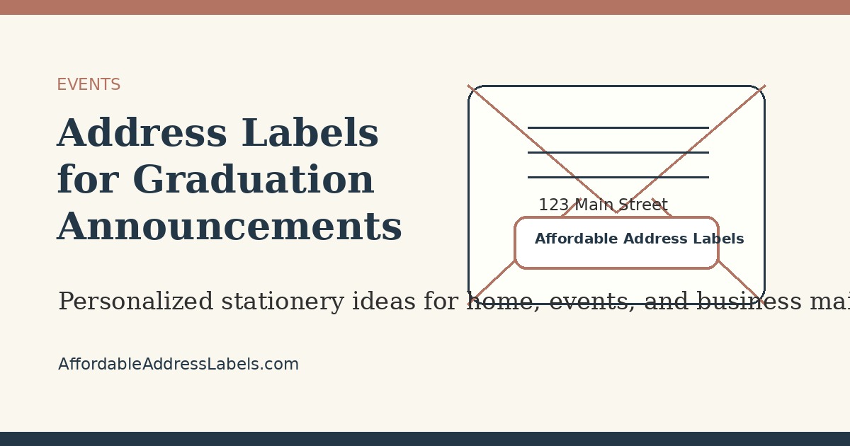Address Labels for Graduation Announcements