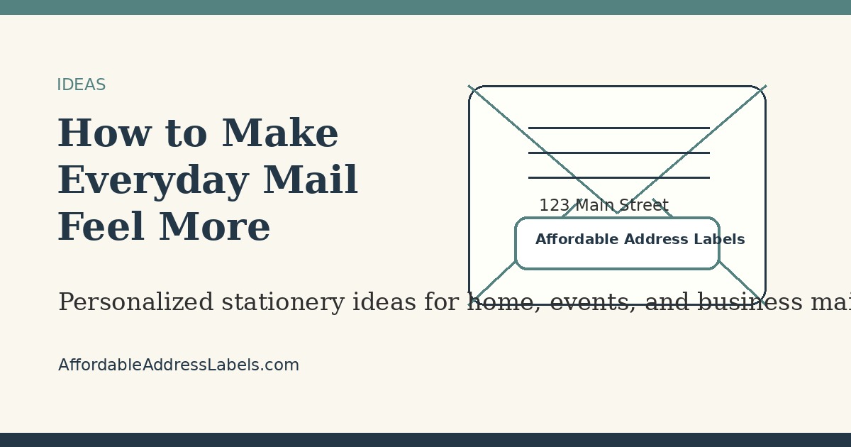 How to Make Everyday Mail Feel More Personal