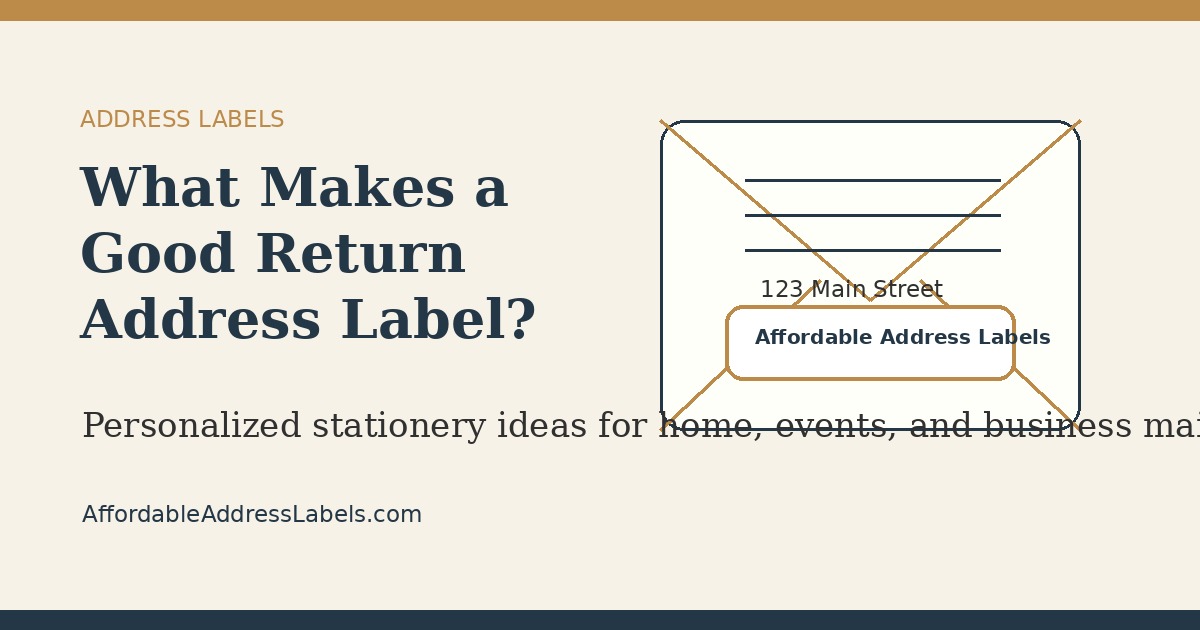 What Makes a Good Return Address Label?