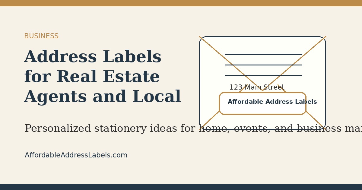 Address Labels for Real Estate Agents and Local Businesses
