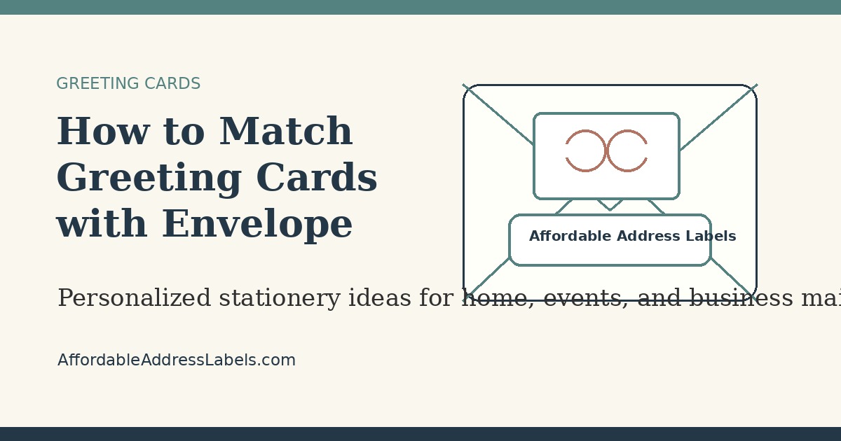 How to Match Greeting Cards with Envelope Labels