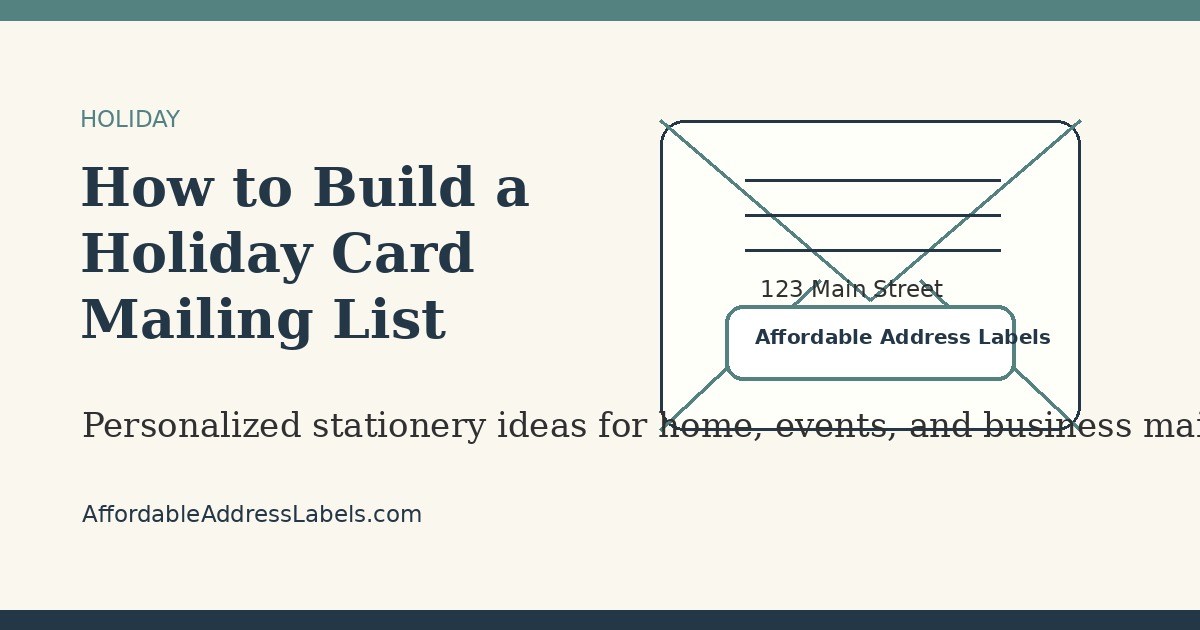 How to Build a Holiday Card Mailing List