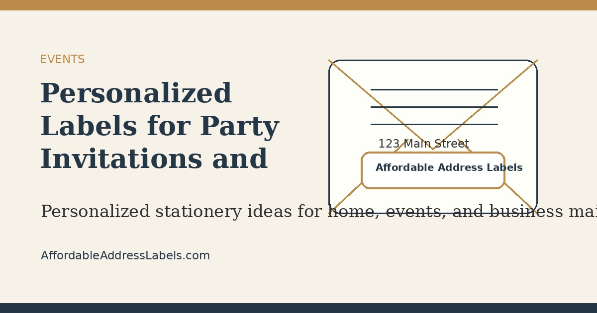 Personalized Labels for Party Invitations and Events