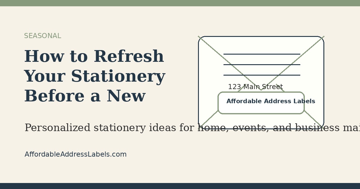 How to Refresh Your Stationery Before a New Year