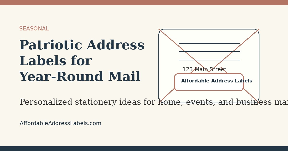 Patriotic Address Labels for Year-Round Mail