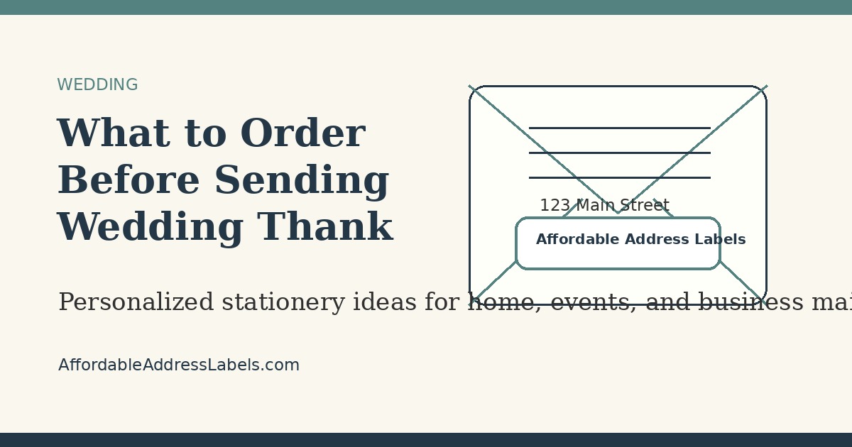 What to Order Before Sending Wedding Thank You Cards
