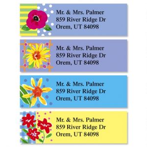 Painted Petals Classic Address Labels